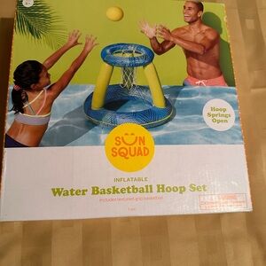 Sun Squad‎ Inflatable Water Basketball Hoop Set - Blue and Yellow